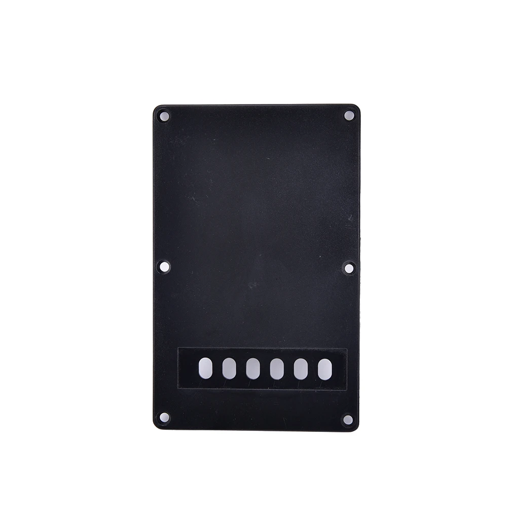 

1PCS Single Ply Black Guitar Tremolo Spring Backplate Cover For Electric Guitar 9.1 X 14cm