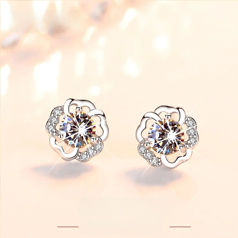 Omiky серебряные серьги-гвоздики из стерлингового серебра 999 пробы женские