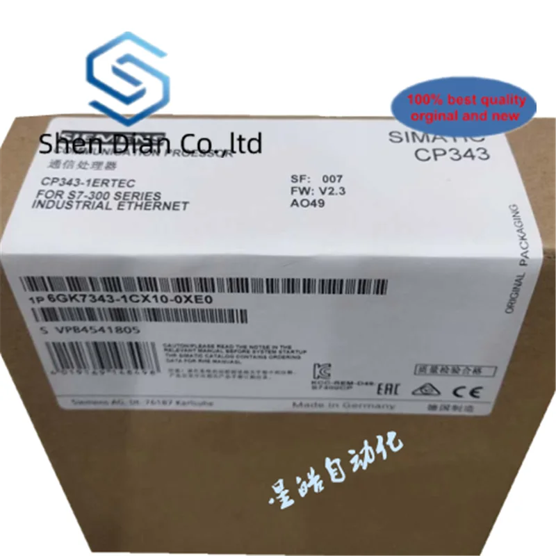 

1pcs 100% orginal new in orignal box Communication Processor CP343-1 6GK7343-1CX10-0XE0