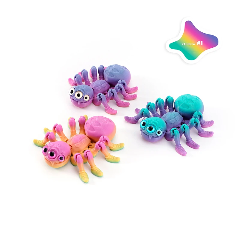 

Пятицветный подвижной пластиковый паук