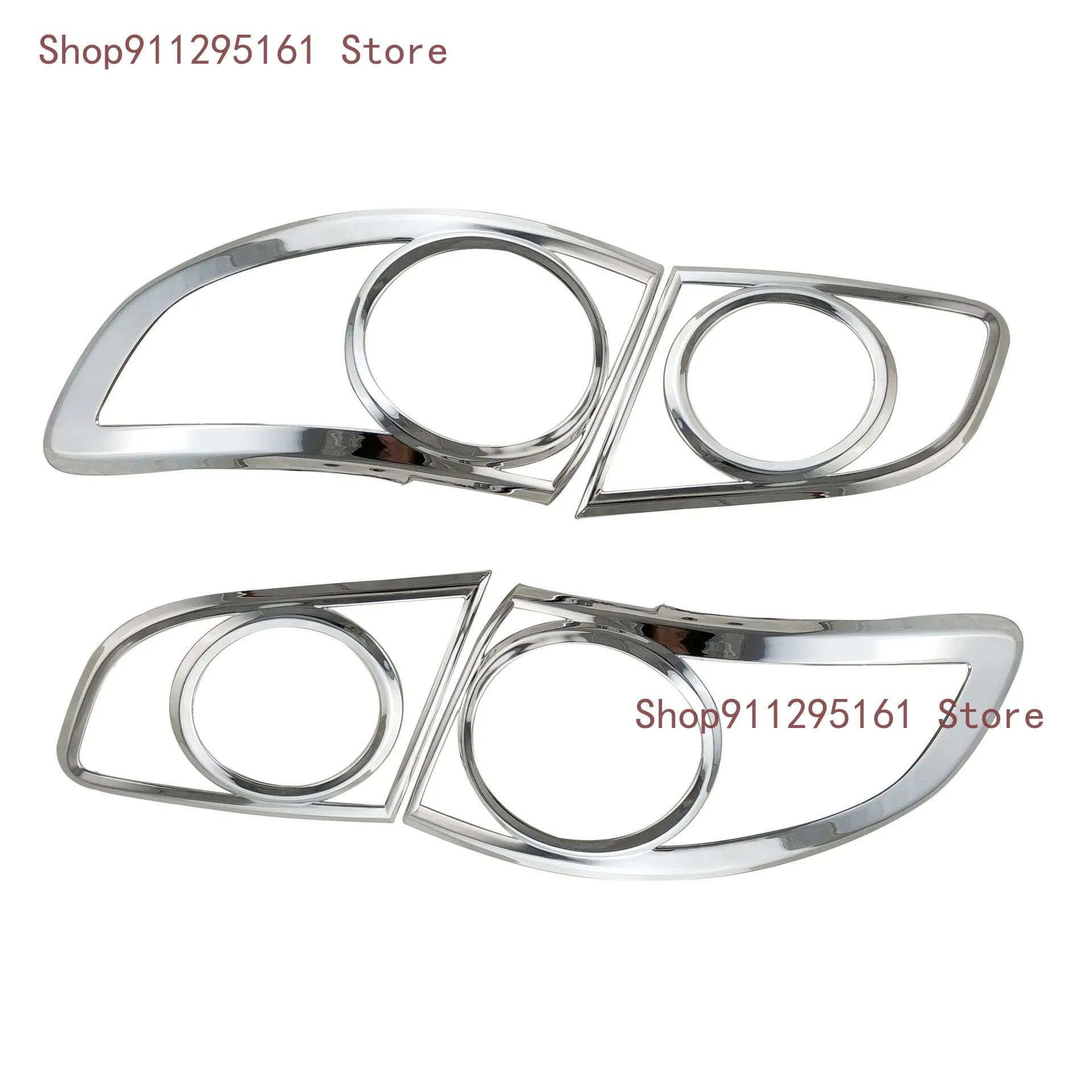 

High quality 4 pcs. ABS chrome cover on the rear headlight of the car for hyundai Santa Fe 2007-2011 Rear lamp cover Finish