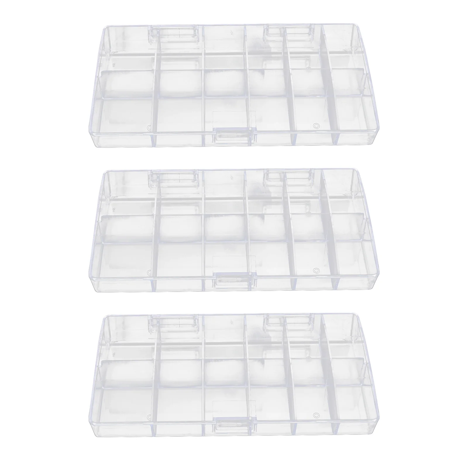 

Прозрачная коробка для ногтей, 3 шт.