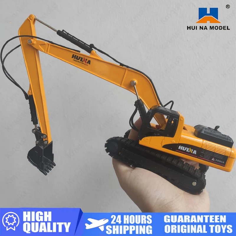 HUINA 1722 1:50 Alloy Long Arm Excavator Truck Car Metal Professional Engineering Construction Vehicle Model Toys For Boys |