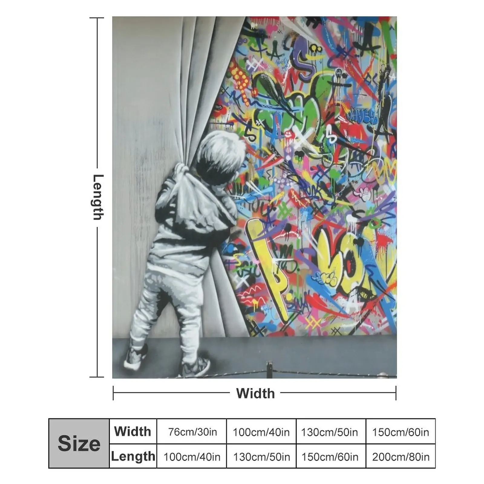 За шторкой — Martin Whatson (Wynwood Walls Edition) Одеяло Майами Мягкие большие лохматые одеяла
