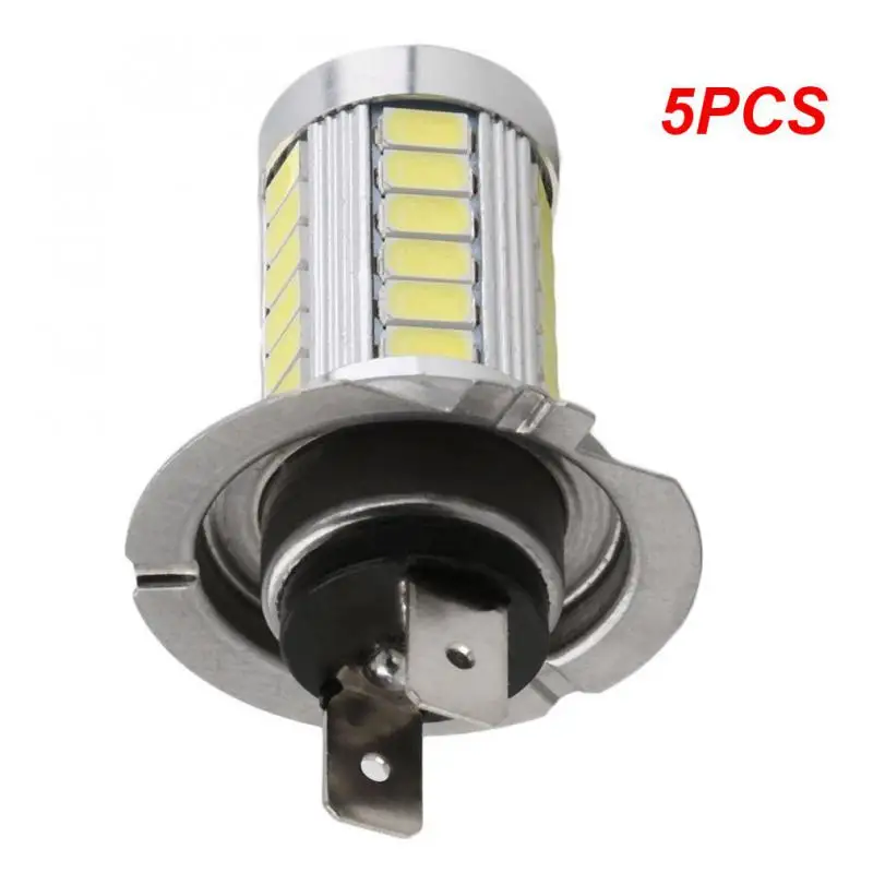 

5 шт., супер яркие белые автомобильные лампы H7 5630 33 SMD 6000K 8 Вт DC 12 В