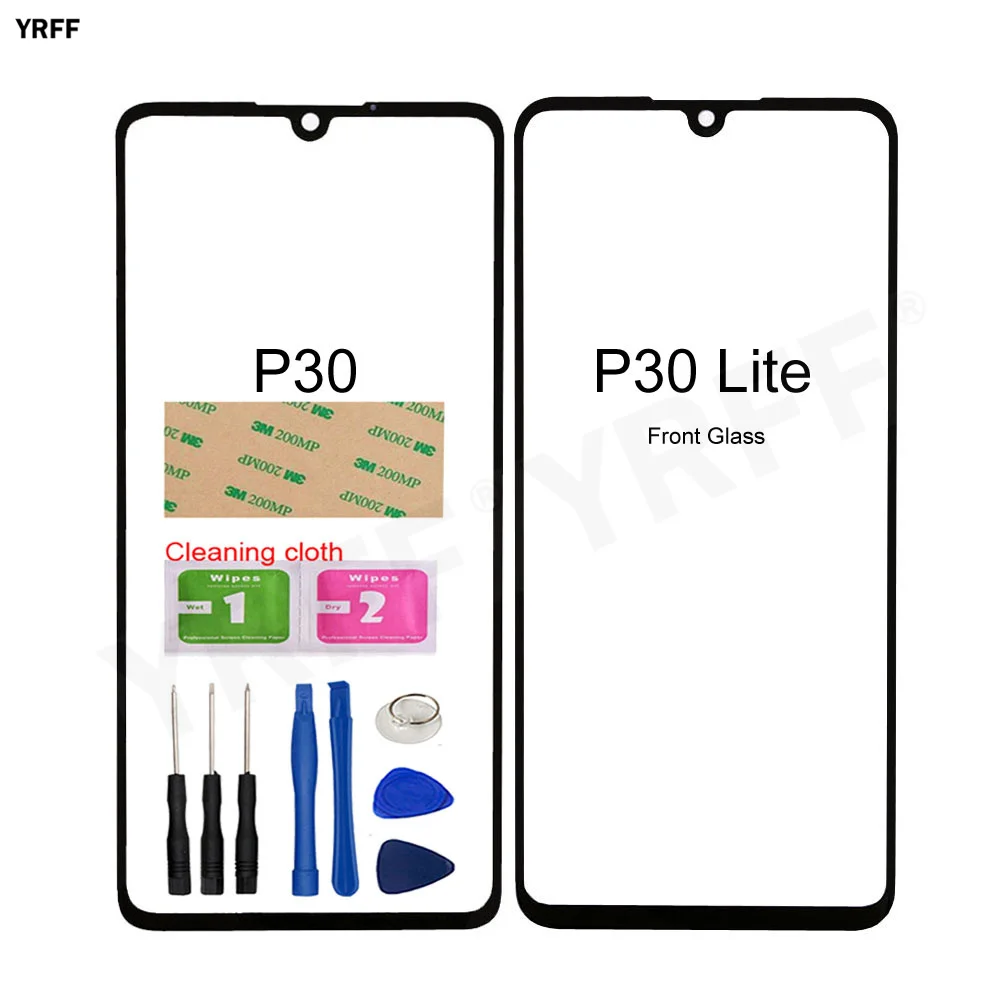 mobile touch screen panel for huawei honor p40 p30 lite front outer glass panel no touch screen digitizer phone repair parts free global shipping