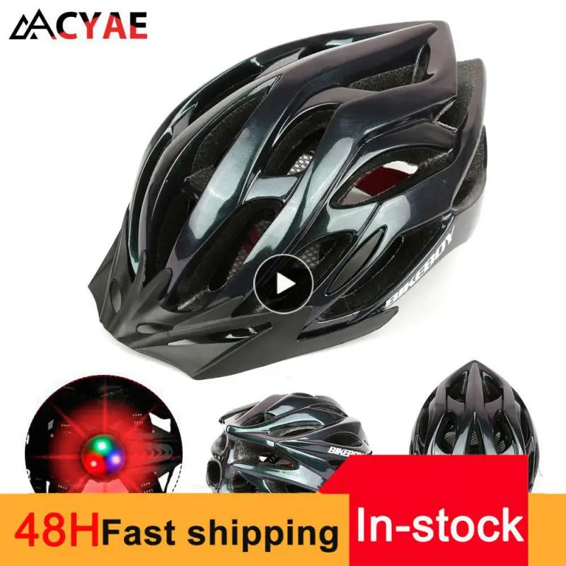 

Unisex Cycling Helmet With Light Bike Ultralight Helmet Intergrally-molded MTB Mountain Road Bike Bicycle Safe Helmet