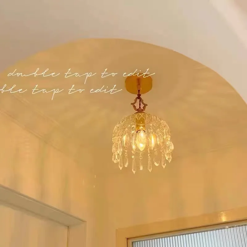 Современная подвесная стеклянная люстра для спальни