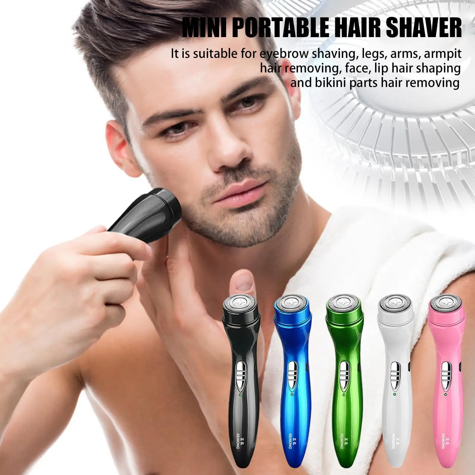 

Mini Shaver Portable Electric For Home Hair Remover Multifunctional Epilator Hair Strong Powder Body Face Trimmer Men Women S7P9