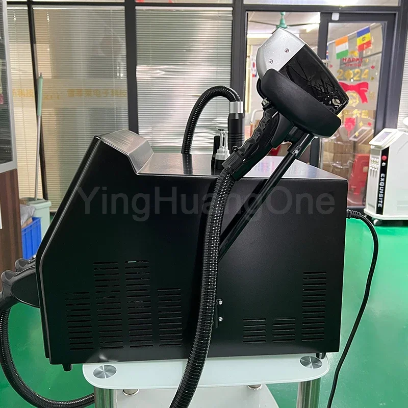 Диодный лазер для постоянного удаления волос 2 в 1 Q с переключателем Nd Yag 755 808 1064 нм