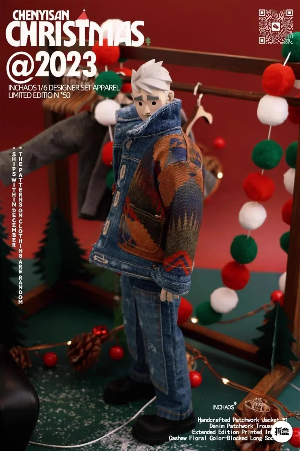 1/6 В CHAOS CHRISTMAS Мужской костюм Пальто Брюки Игрушки Модель Без тела головы Для