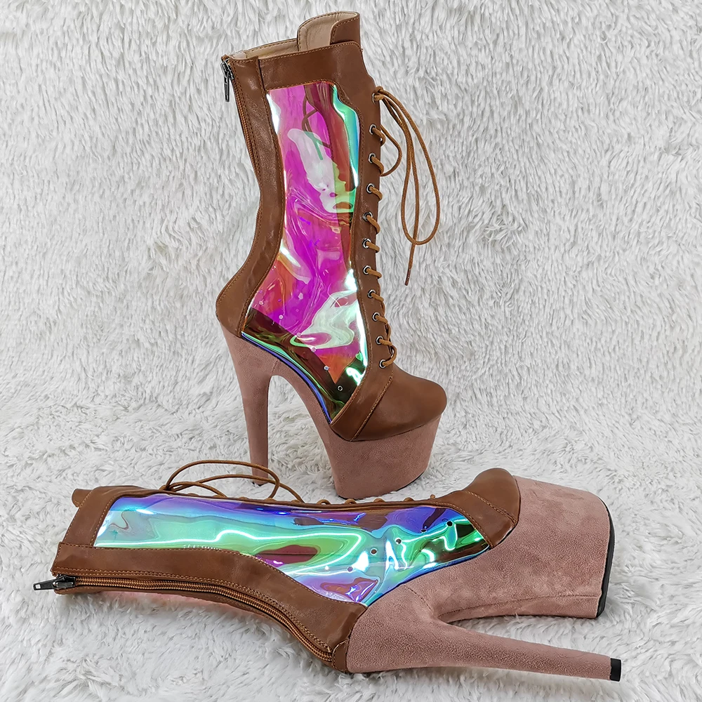 Leecabe  17CM/7inches sexy exotic  fashion   Dancing Party High Heel platform Pole Dance boot