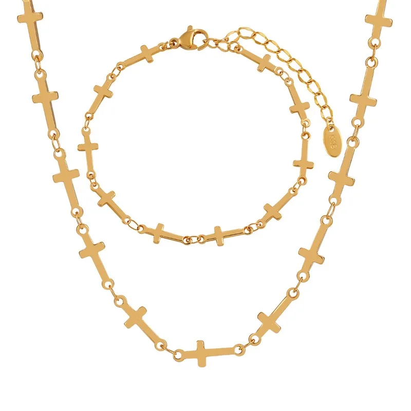 Ожерелье С Геометрическим Крестом Ручной Вышивки Стильный Вечерний Аксессуар