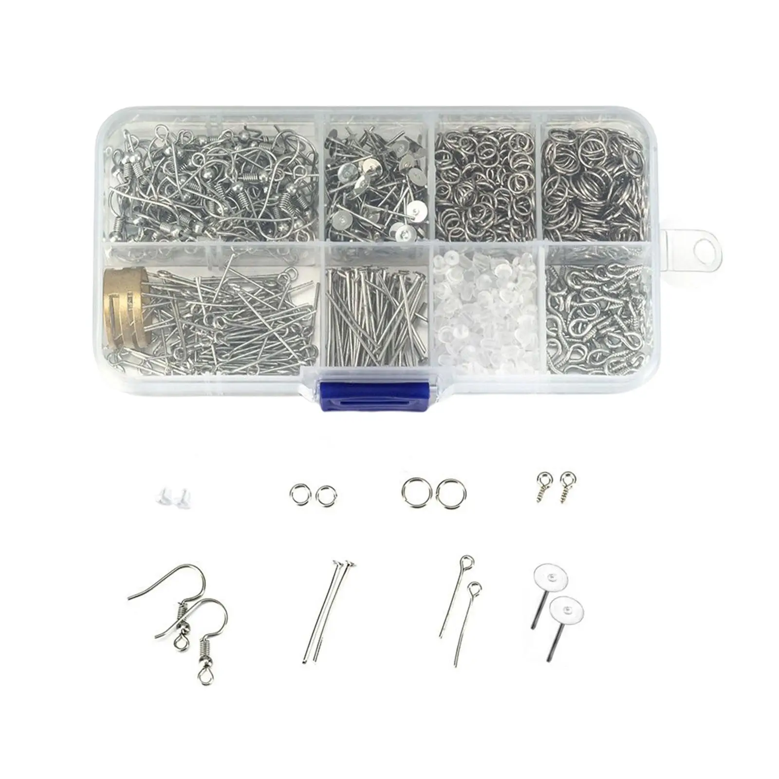 

Earring Making Kit DIY Earrings Posts Jump Rings Screw Eye Pins Head Pins Earring Making Supplies Kit for Adults Girls Women
