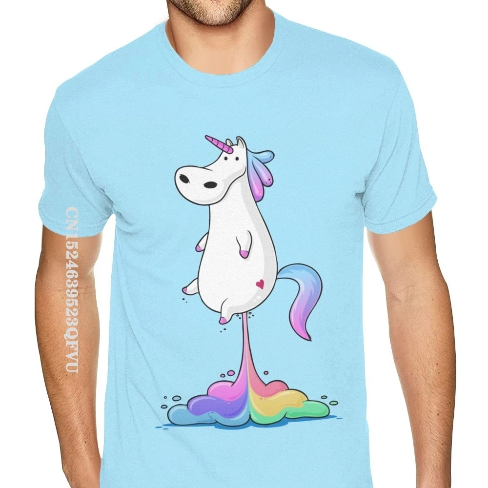 Футболка мужская с принтом единорога радуги винтажная в готическом стиле |