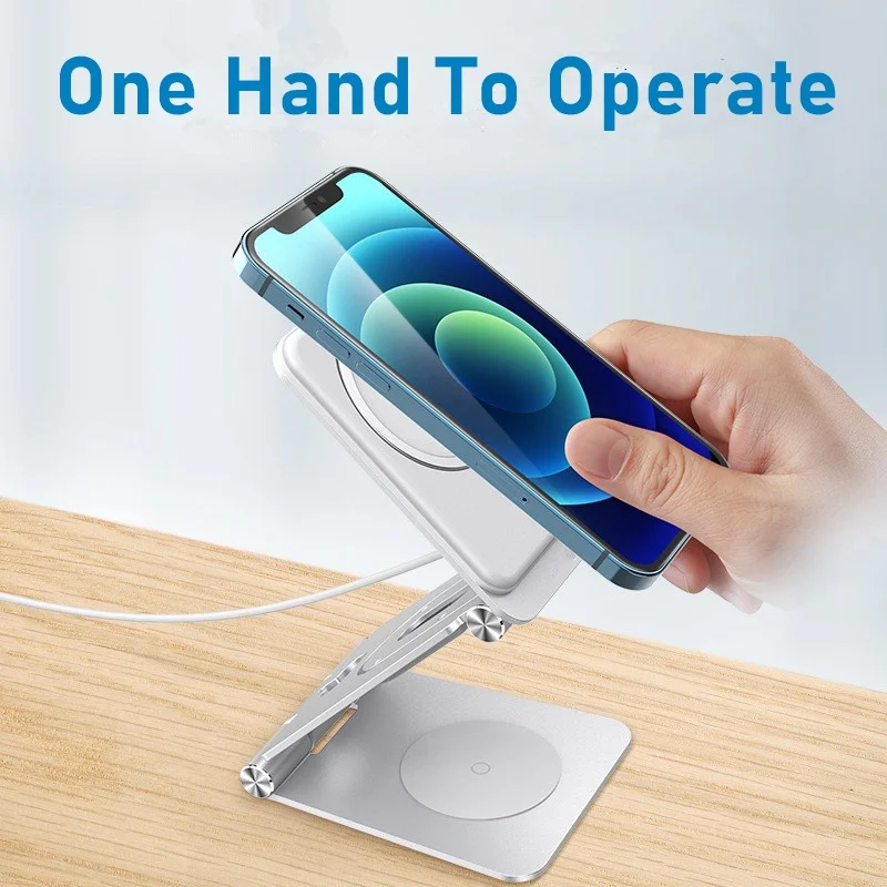 3in1 aluminum adjustable phone stand for iphone 12 13 pro max mini phone mount foldable desk holder for airpods pro apple watch free global shipping