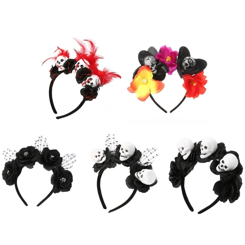 

Trendy Halloween Skull Head Headband Hair Band Fashionable Hair Accessories