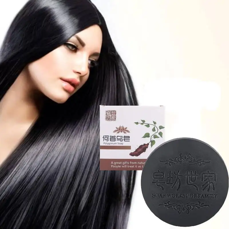 

Natural Darkening Soap Repair Gray White Hair Color To Black Moisturizing Polygonum Nourishing Scalp Soften Hair Darkening Soap