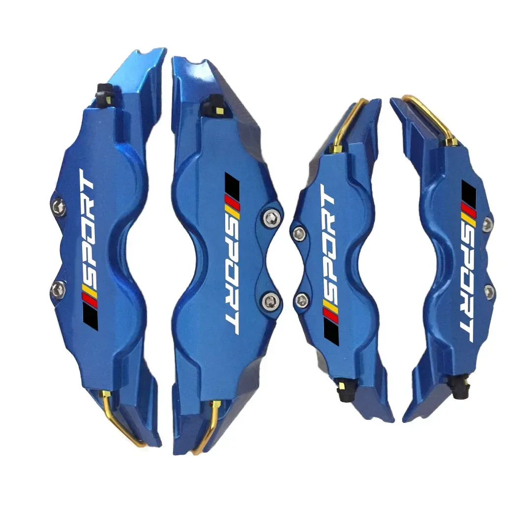 

4-х шт., крышка суппорта дискового тормоза из АБС-пластика с спортивной наклейкой и логотипом для Audi Mecerdes Benz BMW