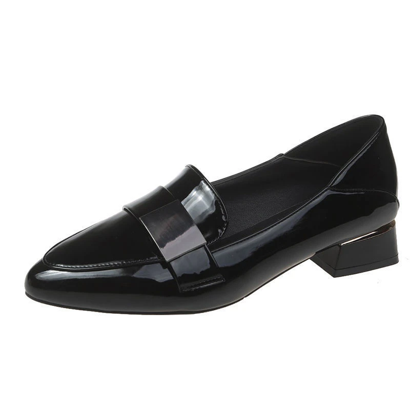 

Autumn Low-heeled Mother Shoes Wedge Red Sequin Decorative Metal Buckle Women's Shoes Mary Jane Loafers Casual Women's Shoes