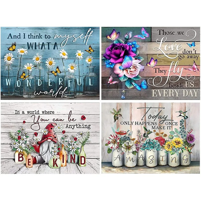 

BMBY-DIY Diamond Painting Kits For Adults,Round Full Drill Crystal Embroidery Arts Craft For Home Wall Decor Butterfly