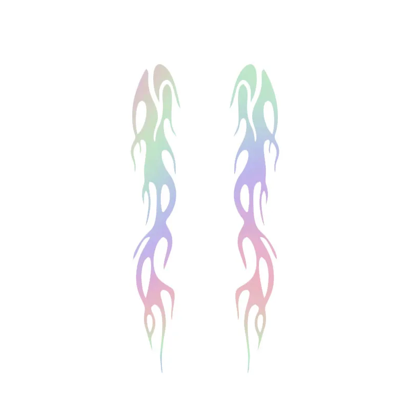 

MOONBIFFY Светоотражающие наклейки с пламенем 24см