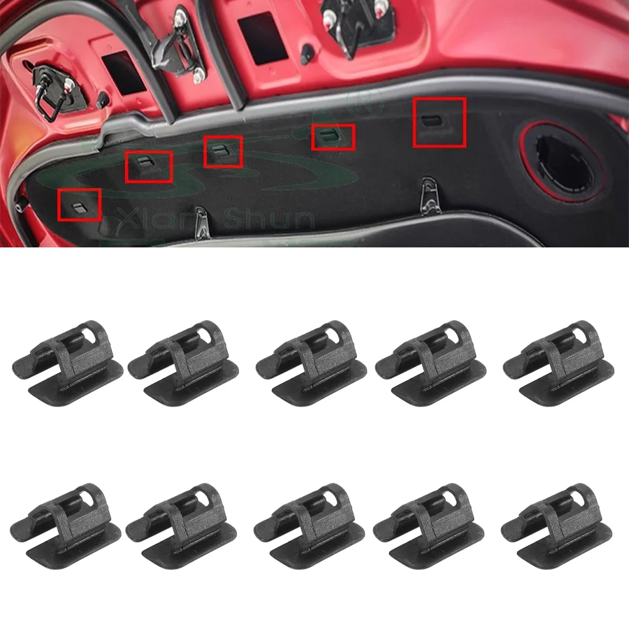 

10 шт. изоляционный зажим капота для Land Rover LR5 Range Rover Evoque Jaguar XJ XF Volvo S40 S90 V40 C2C28479 LR027039 LR106753