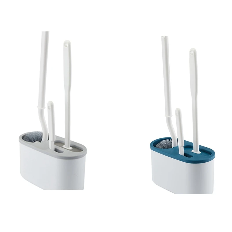 AT35 3 в 1 белая щетка для унитаза силиконовая настенная стойка TPRS нейлоновая