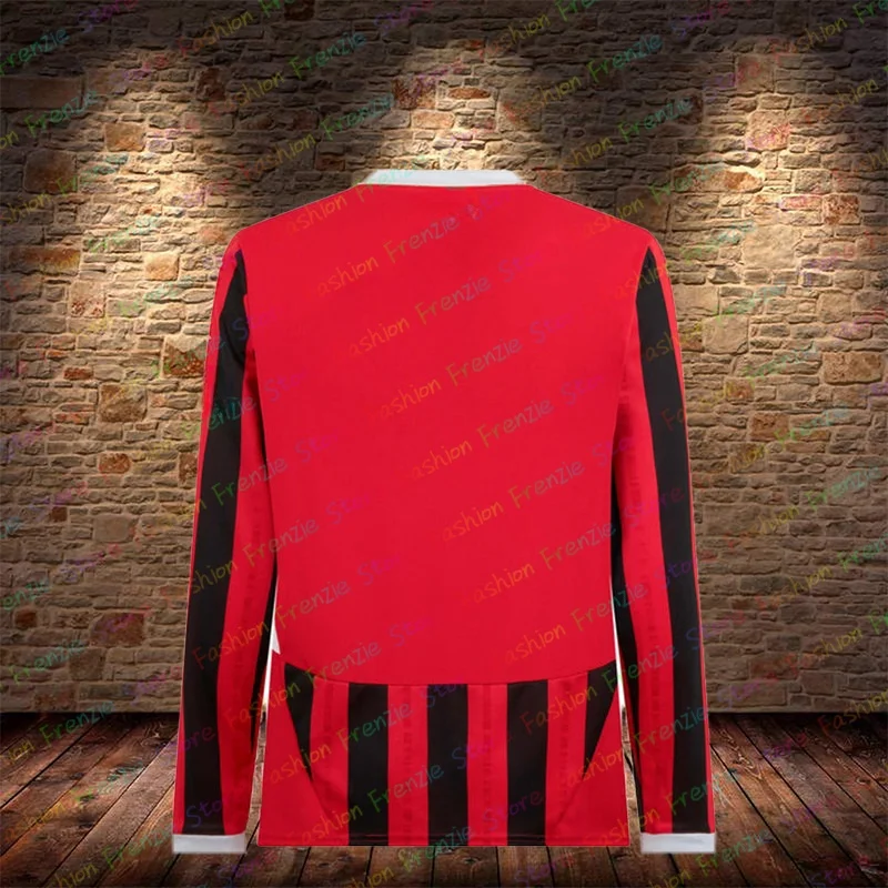 Футбольные майки унисекс 24-25 с длинным рукавом в миланском стиле для тренировок и