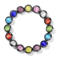 cat eye bracelet natural hematite 8mm stone bangle trendy energy bracelet for men women healing protect jewelry lucky wish gift