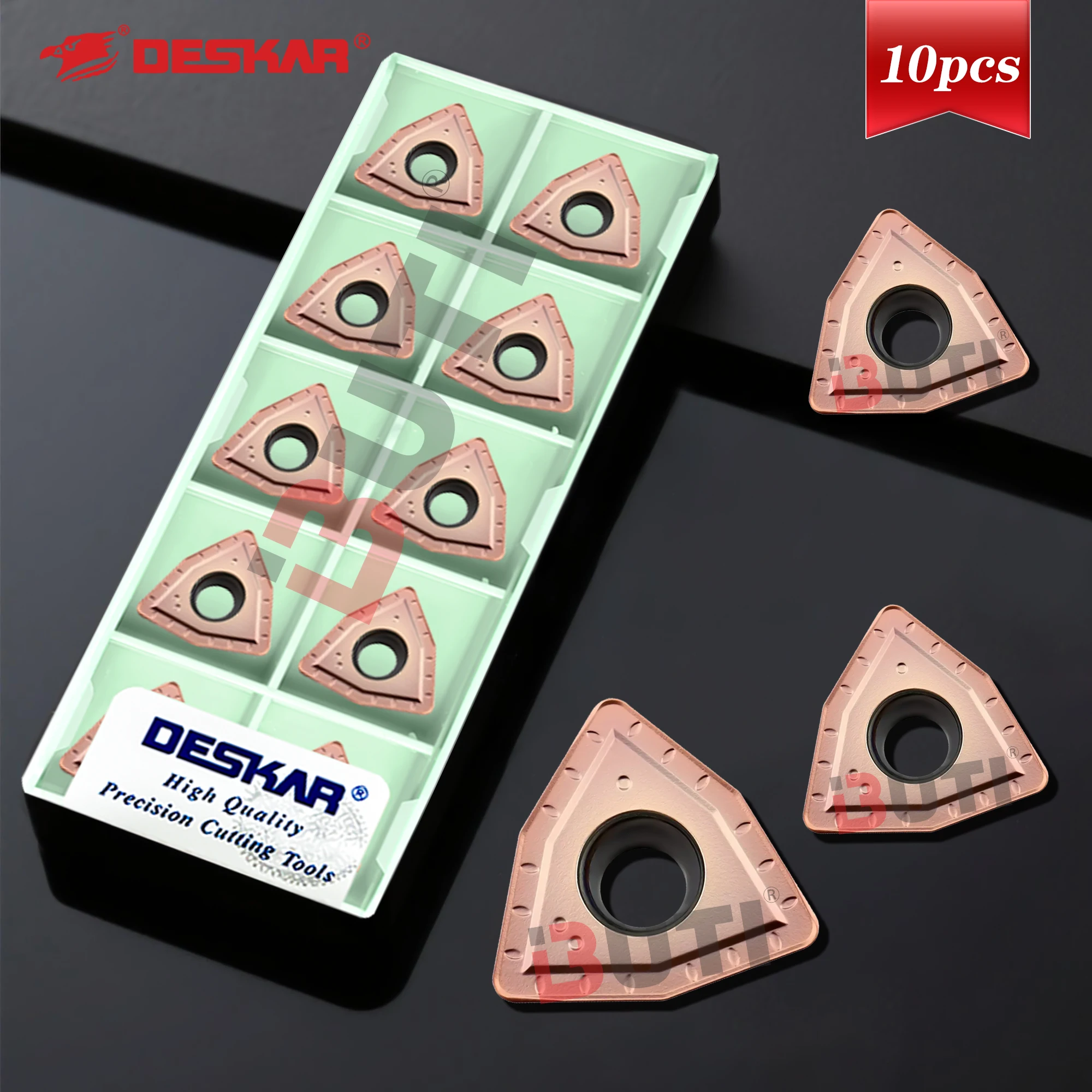 WCMX030208 WCMX040208 WCMT050308 WCMT06T308 WCMT080412-MF LF6118 DESKAR Оригинальные вставки для токарных станков с ЧПУ из нержавеющей стали, лезвие U-сверления