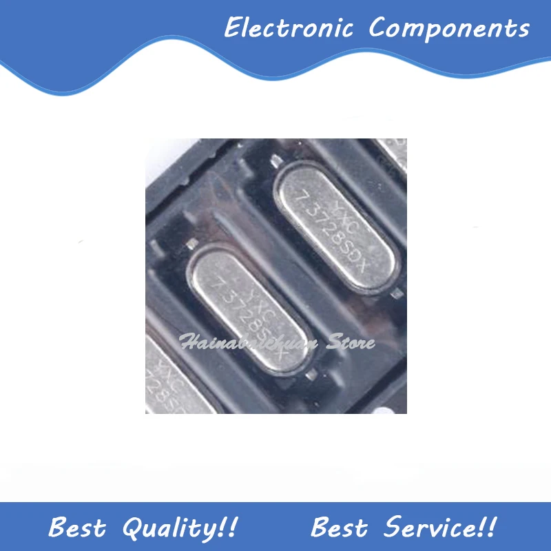 10 шт./лот X49SM73728MSD2SC HC-49SMD 7,3728 МГц ± 20 стр./мин 20 пФ SMD новая и оригинальная фотография