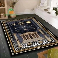 masonic pattern carpets for bedroom living room kitchen floor mats home decor non slip floor pad rug 14 sizes