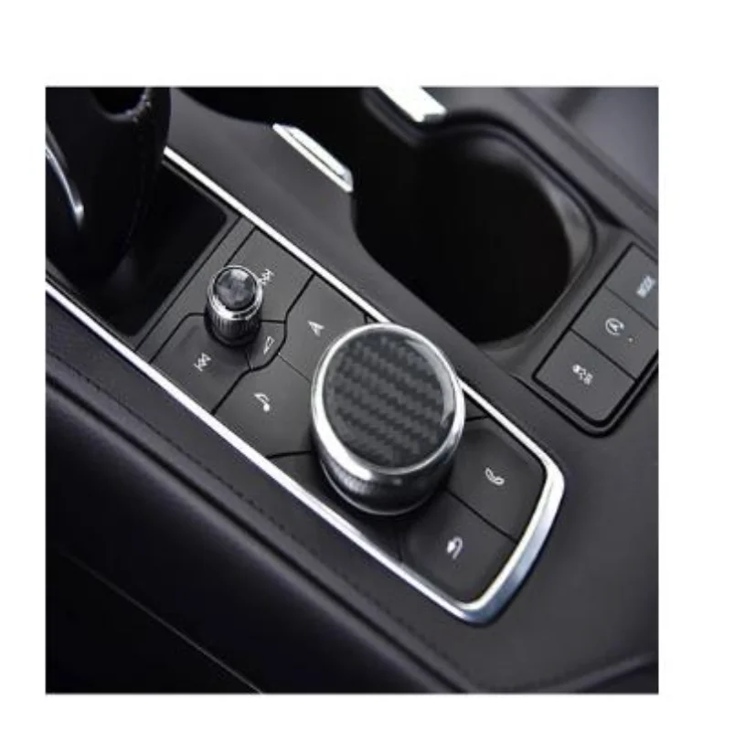 

Аксессуары для Cadillac CT5, CT6, XT4, XT5, XT6, Автомобильная Мультимедийная кнопка, крышка, панель переключения передач, звуковая наклейка из углеродного волокна