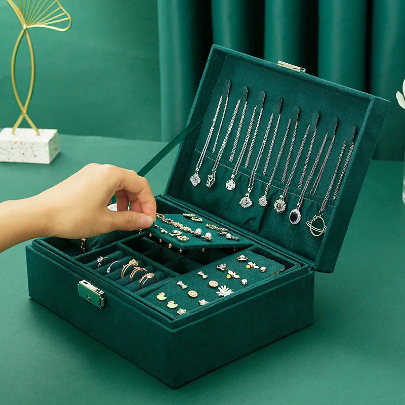 Jewelry Box шкатулка Ring Necklace Earring Holder Storage Box Case Jewelry Organizer Gifts Box Joyeros Organizador De Joyas