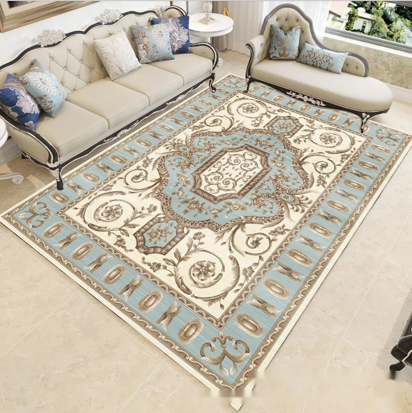 

Luxury European Living Room Carpet Home Living Room Bedroom Beside Large Area Rugs Persian Pattern Home Decoration Entrance Mat