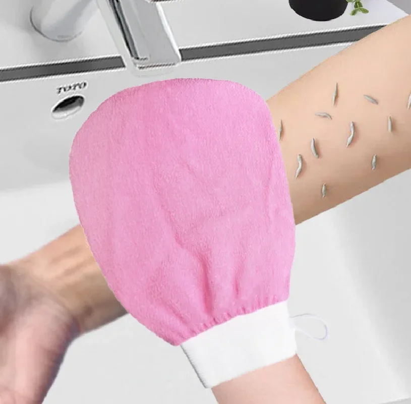 Фото 1 шт. Двусторонняя отшелушивающая перчатка-мочалка Magic Peeling Glove для удаления загара, скидка на вторую единицу №3