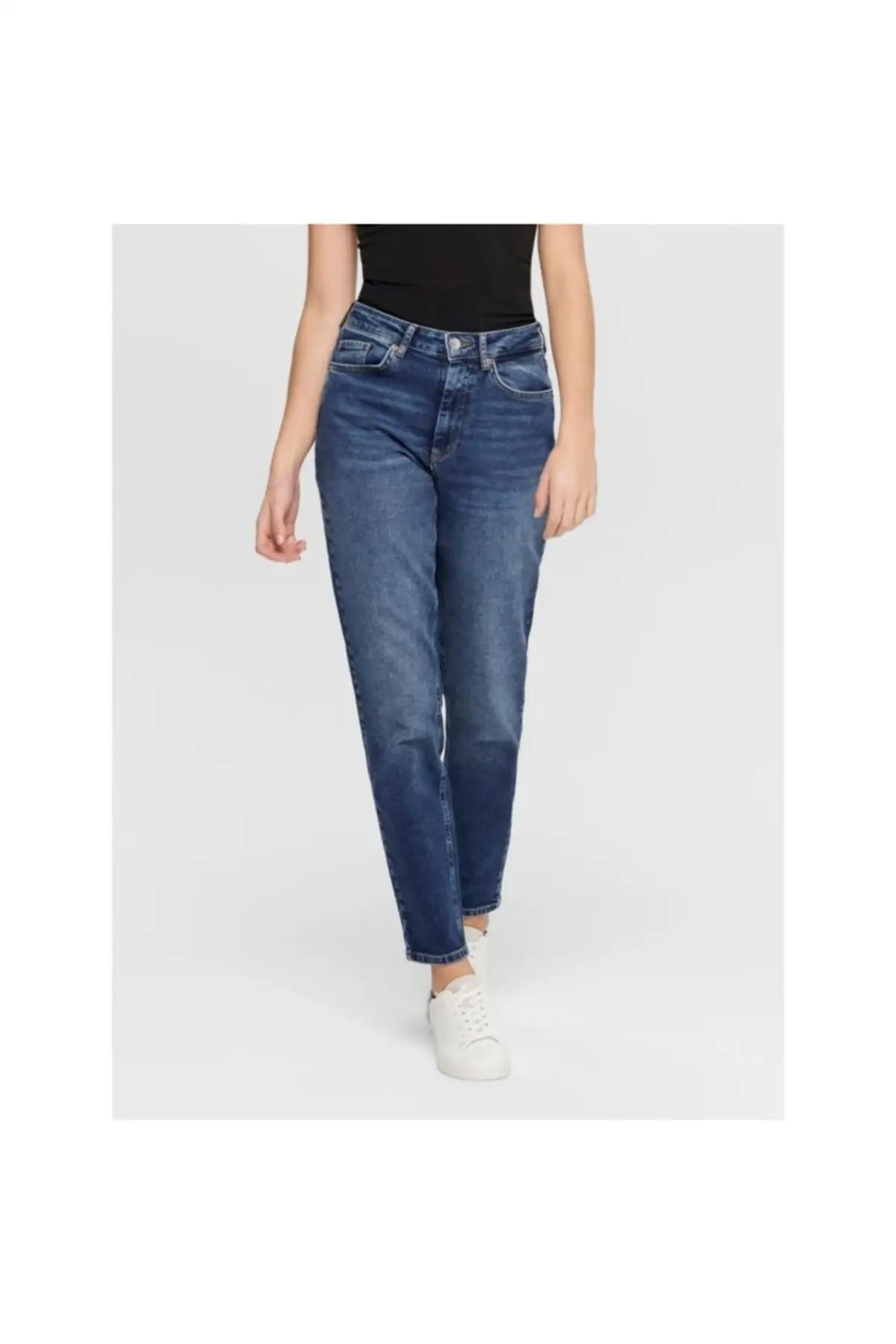 

Women's Jean venda Life Rea Noos Navy Full Length Straight Pant Streetwear Female Buttons Zipper Ladies