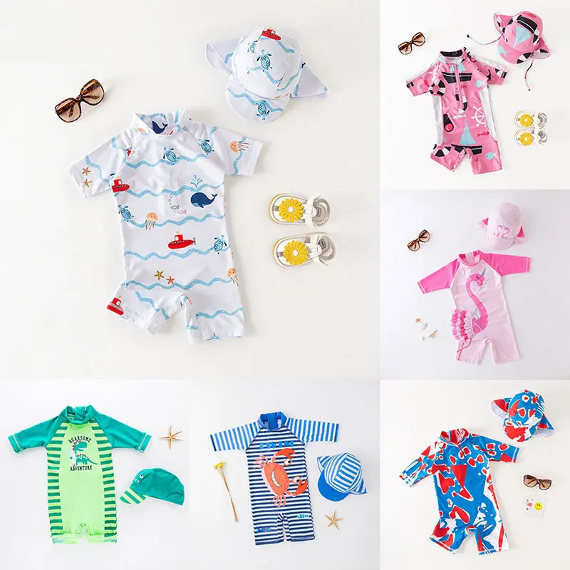 

Bathing Suit Girl One Piece Swimsuit for Children UPF50 UV Clothing Pool Toddler Baby Boy Swimsuits Kids Swimwear for Boys Girls