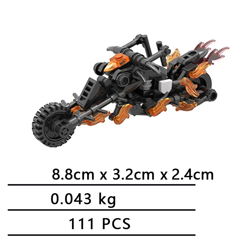 

Ghost Rider's motorcycle MOC-25824 building block set to build children's toys