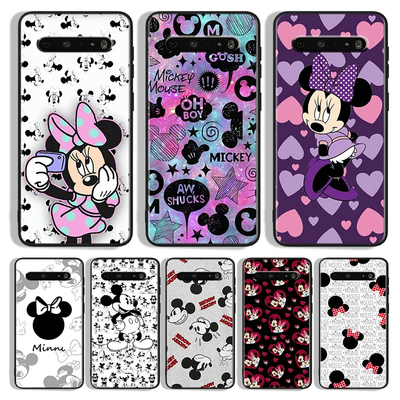

Mickey mouse print For LG K92 K71 K61 K52 K51S K42 K41S K40S K22 Q60 V60 V50 V40 V30 G8X G8 ThinQ Black Phone Case