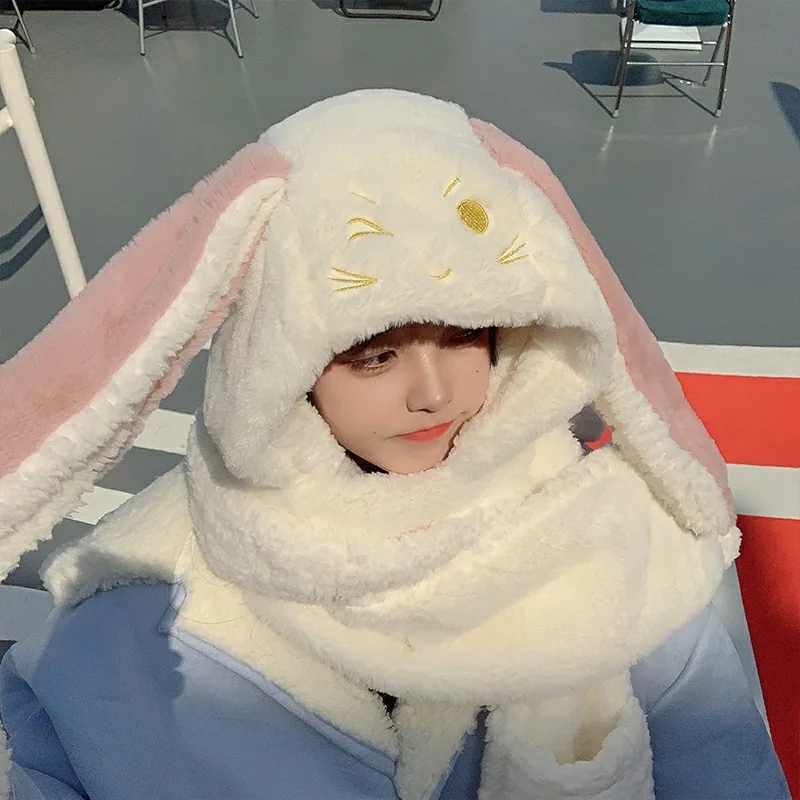 Набор милых женских шарфов и перчаток зимние женские крышки-новинки Теплые