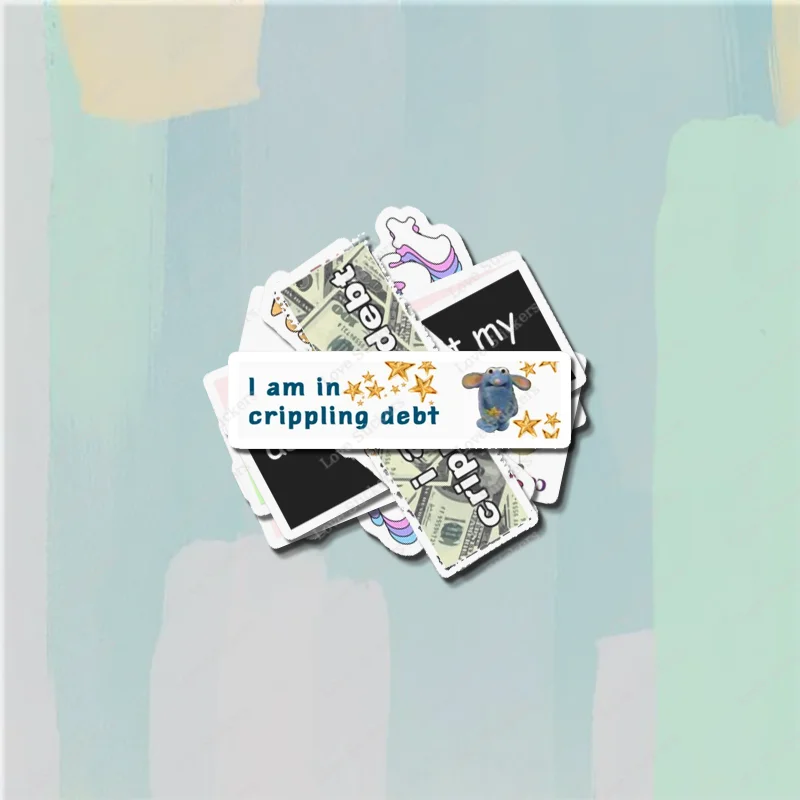 Наклейки на бампер I Am In каляющий долг 5 шт. наклейки для гостиной аниме милый