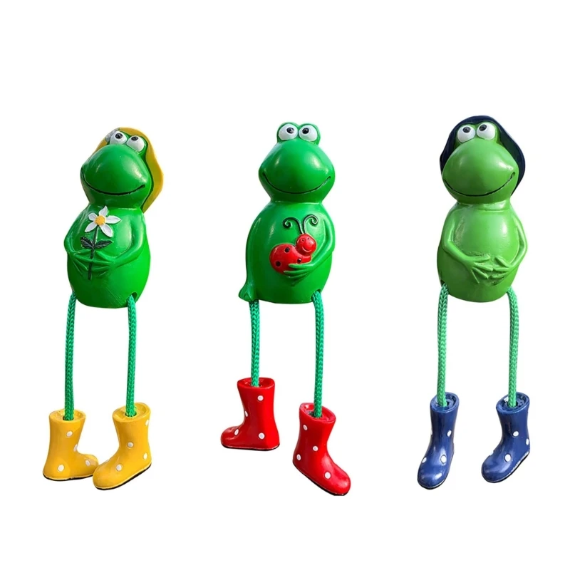 

Resin Figurine Decor Hanging Feet Statue Animal Collectible Gift Crafts for Outdoor Garden Home Shelves Table