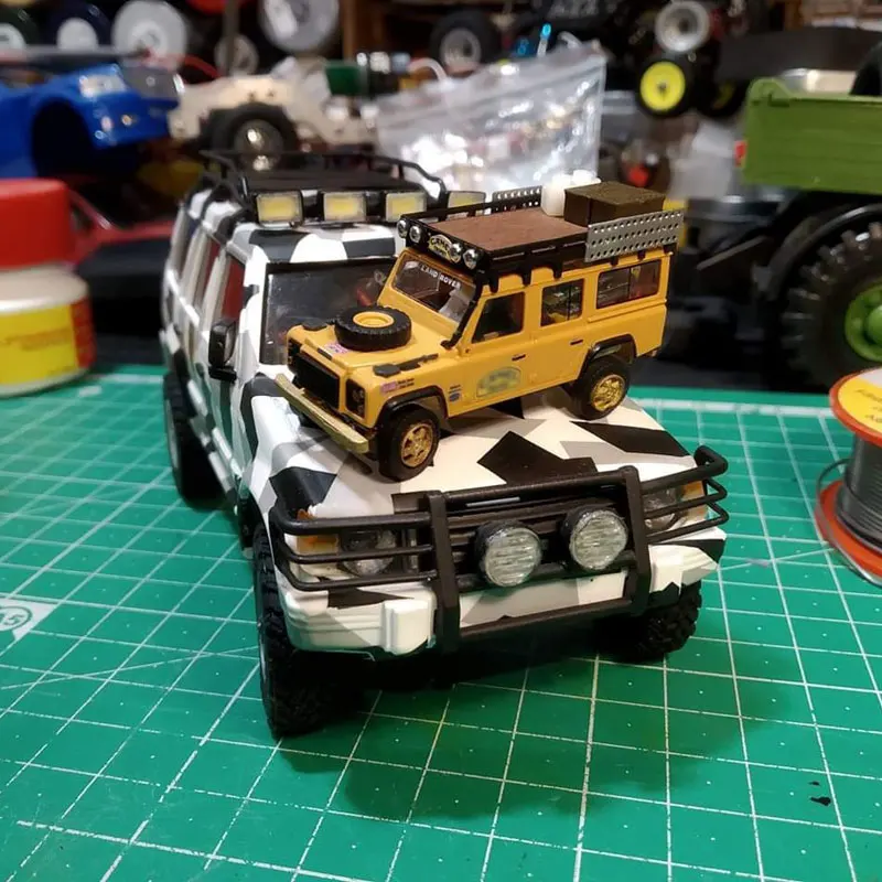 Скидка Набор для самостоятельной сборки шасси 4x4, корпус и мотор D110 с 3d-печатью, Dasmicro Das87 HO Scale 1/87