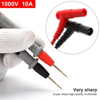 1pair universal digital 1000v 10a 20a thin tip needle multimeter multi meter test lead probe wire pen cable multimeter tester