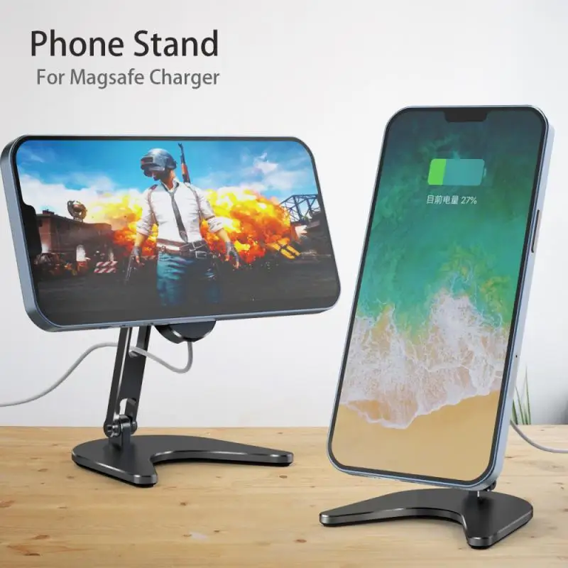 

Magnetic Stand Charger Bracket More Durable Quality Aluminum Alloy Charger Holder 55cm Reserve Wire Slot