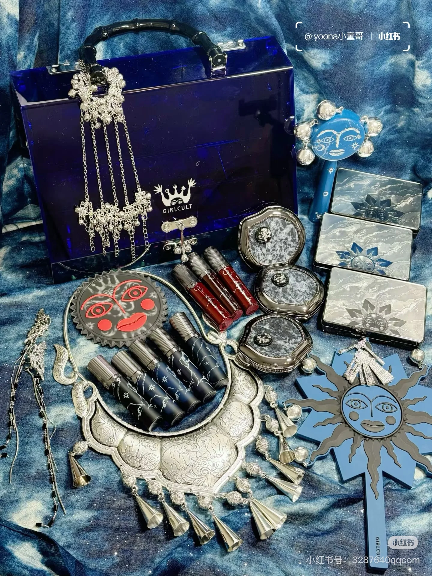 Подарочная коробка для девочек тени-хамелеон блеск губ румяна ручное зеркало