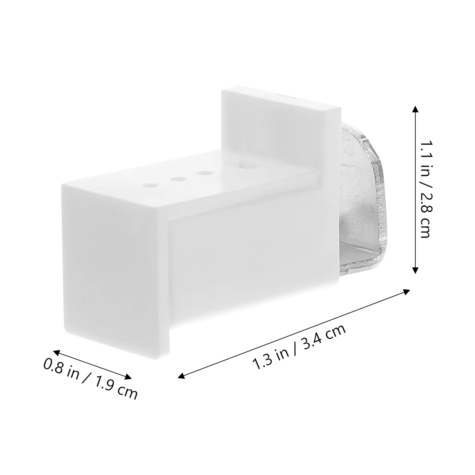 

4 Pcs Extend Blinds Holders Window Brackets Headrail Magnetic Curtain Fixing Rods Mounting Iron Hook