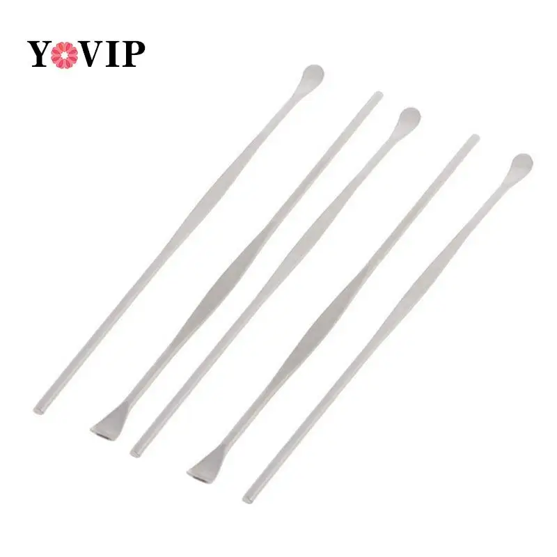 New 5Pcs Ear Wax Pickers Stainless Steel Picks Removal Curette Remover Cleaner Care Tool 8cm EarPicks | Красота и здоровье